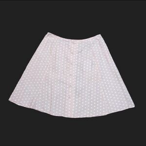 90s y2k coquette cottagecore pink white polka dot mini skirt